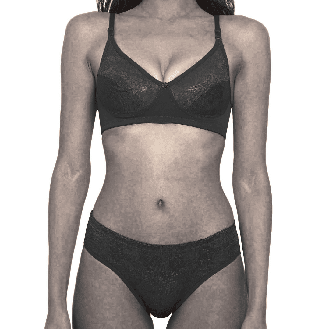 Net Pure Cotton Bra